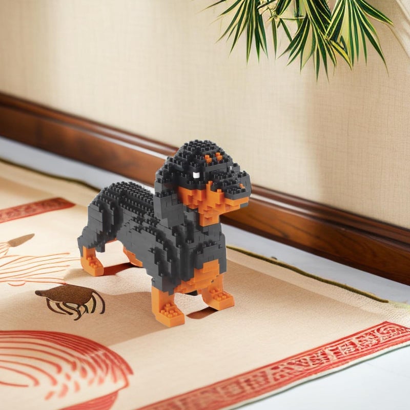 Larcele Micro Dachshund Dog Building Blocks Set Super Mini Pet Building Toy Bricks Kit, 898 Pieces KLJM-02 (Dachshund) - Image 5